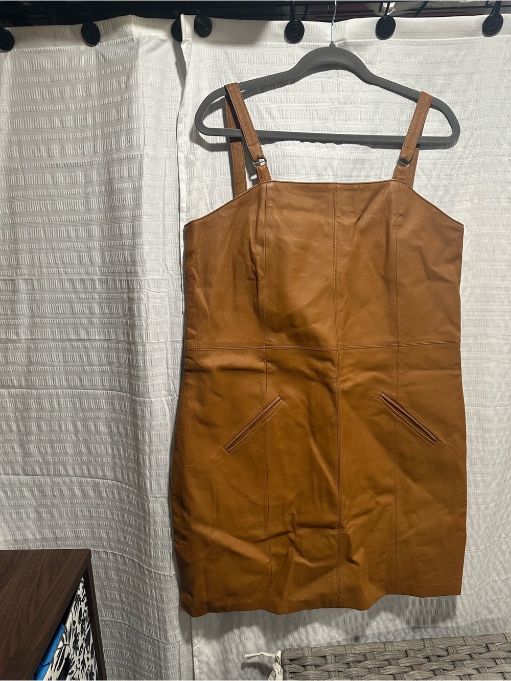 Newport News Genuine Leather Jumper Dress